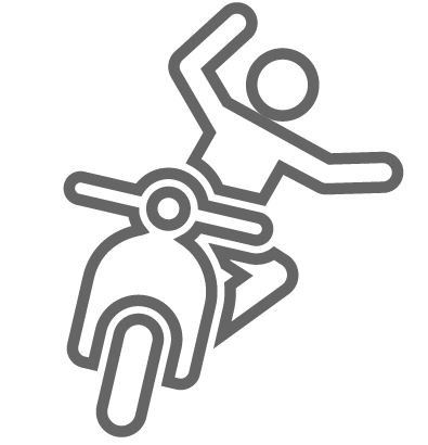 падений на мотоцикле